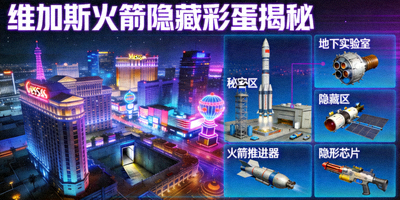 维加斯火箭隐藏彩蛋揭秘图，展示游戏中的秘密区域与特殊道具